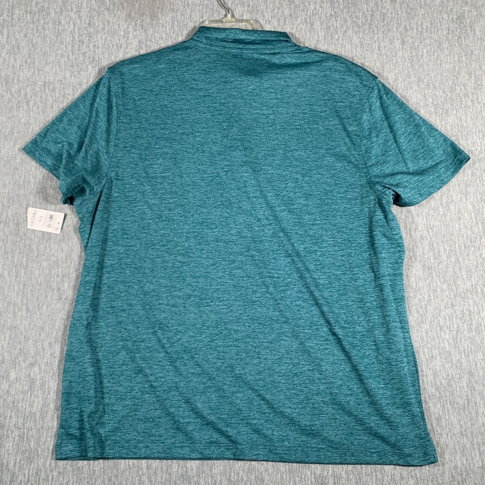 Alfani AlfaTech Ethan Polo Shirt Mens 2XL Teal Stretch Moisture‎ Wicking Golf - Picture 12 of 13